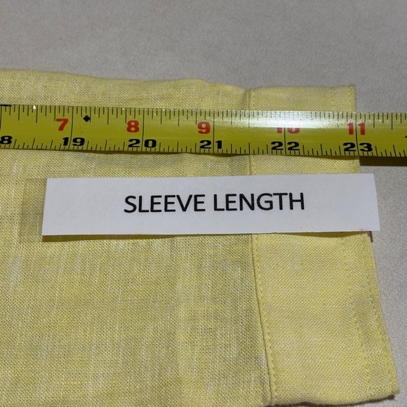 Susan Graver Women Linen LongSleeve Tunic Button Up Shirt XLP Breathable Coastal - Picture 7 of 9